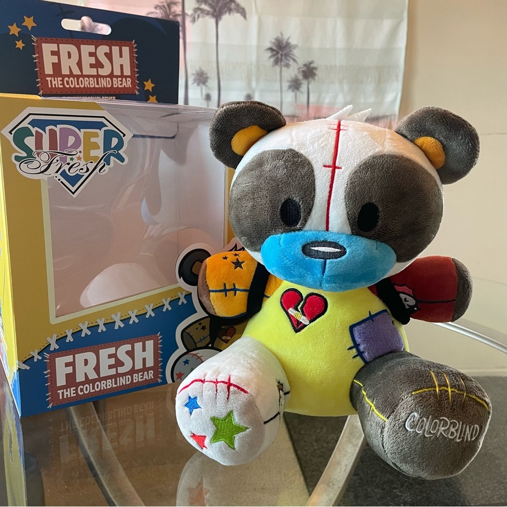 SuperFresh | "Fresh" The Colorblind Bear | Teddy Bear | SuperFresh Mascot